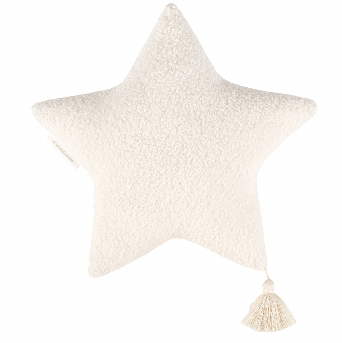 Dekokissen BOHO Boucle Stern vanille