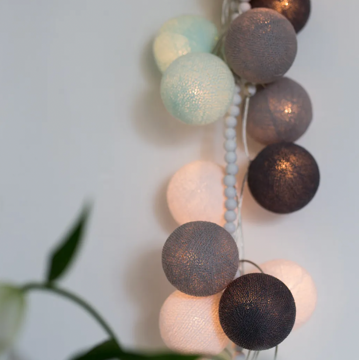 Lichterkette AQUA GREY
