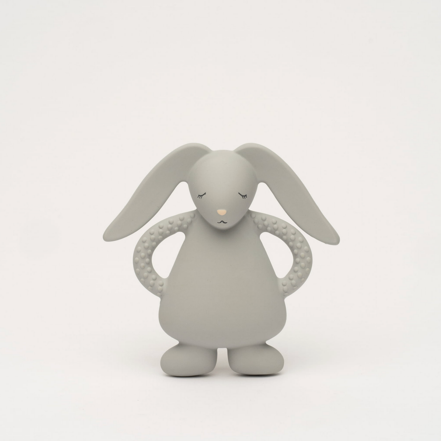 Moonie Beißring & Greifling Hase aus Naturkautschuk - silver