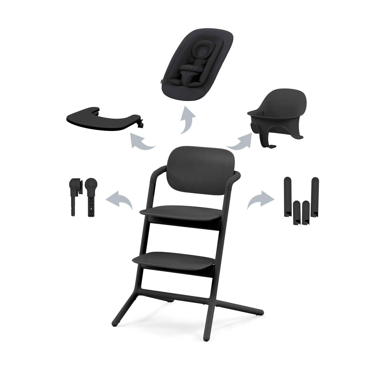 Cybex Hochstuhl LEMO 4 in 1 black
