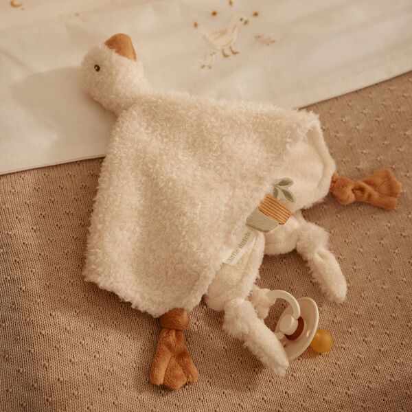 Little Dutch Kuscheltuch Baby Goose mit Schnullerband