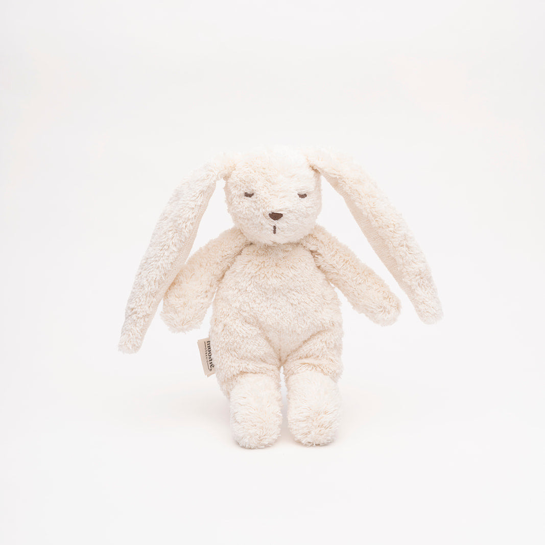 Sensorischer Mini Moonie Hase aus Bio-Baumwolle - polar