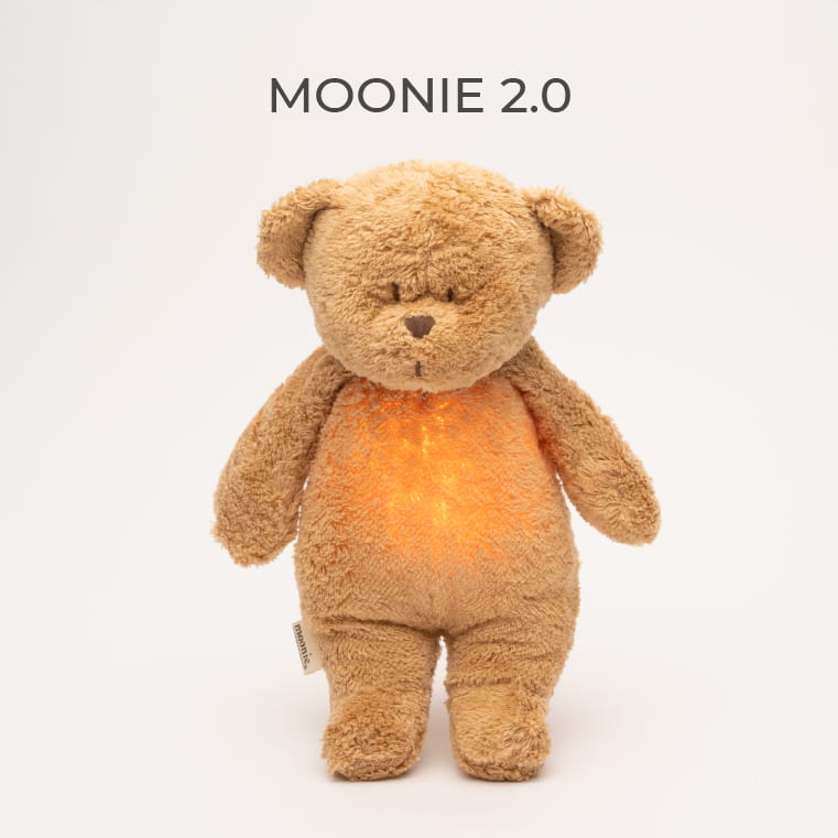 Moonie Bär 2.0 Einschlafhilfe mit Sound & Nachtlicht - cappuccino