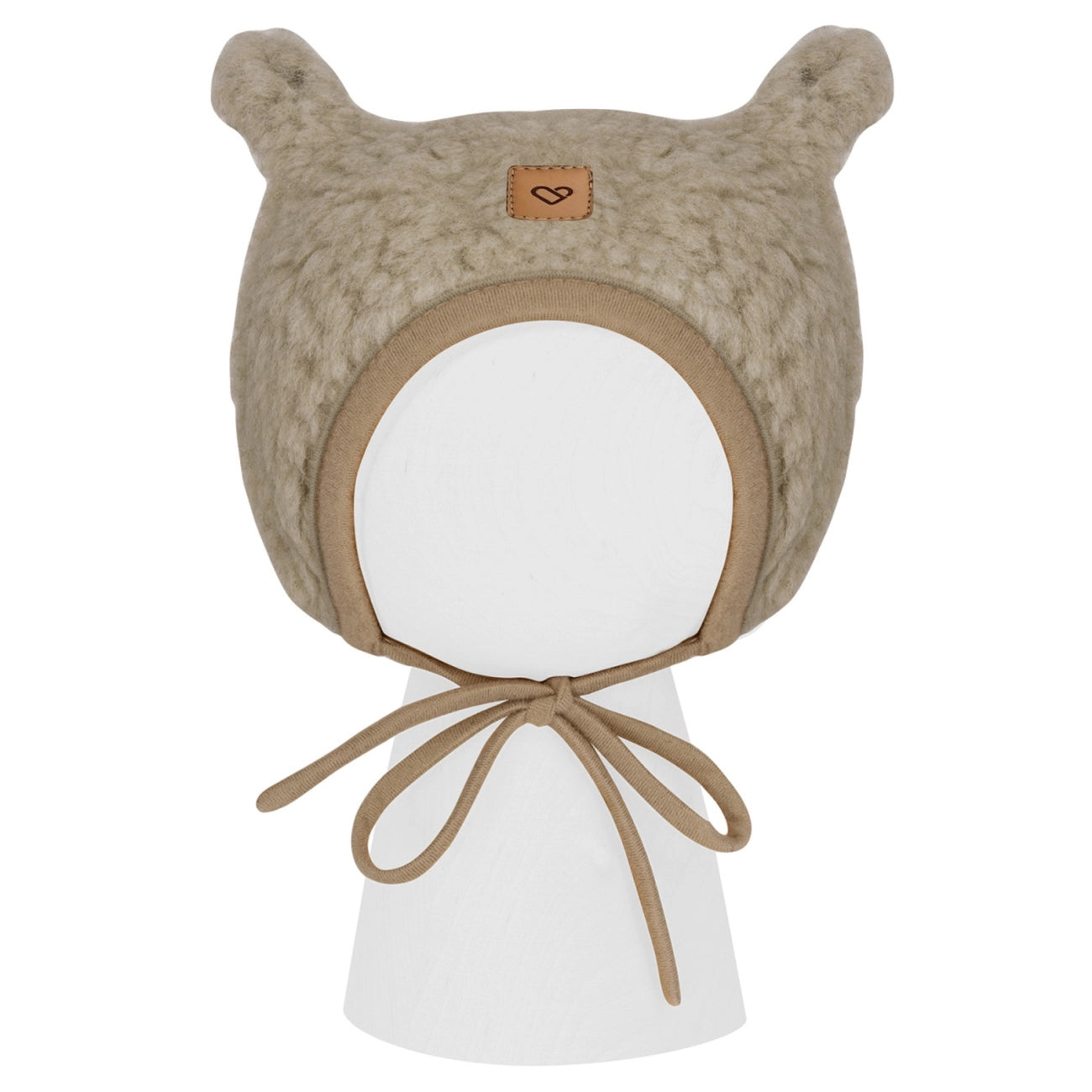 Zaffiro Baby Mütze VIOLET aus Schafwolle braun