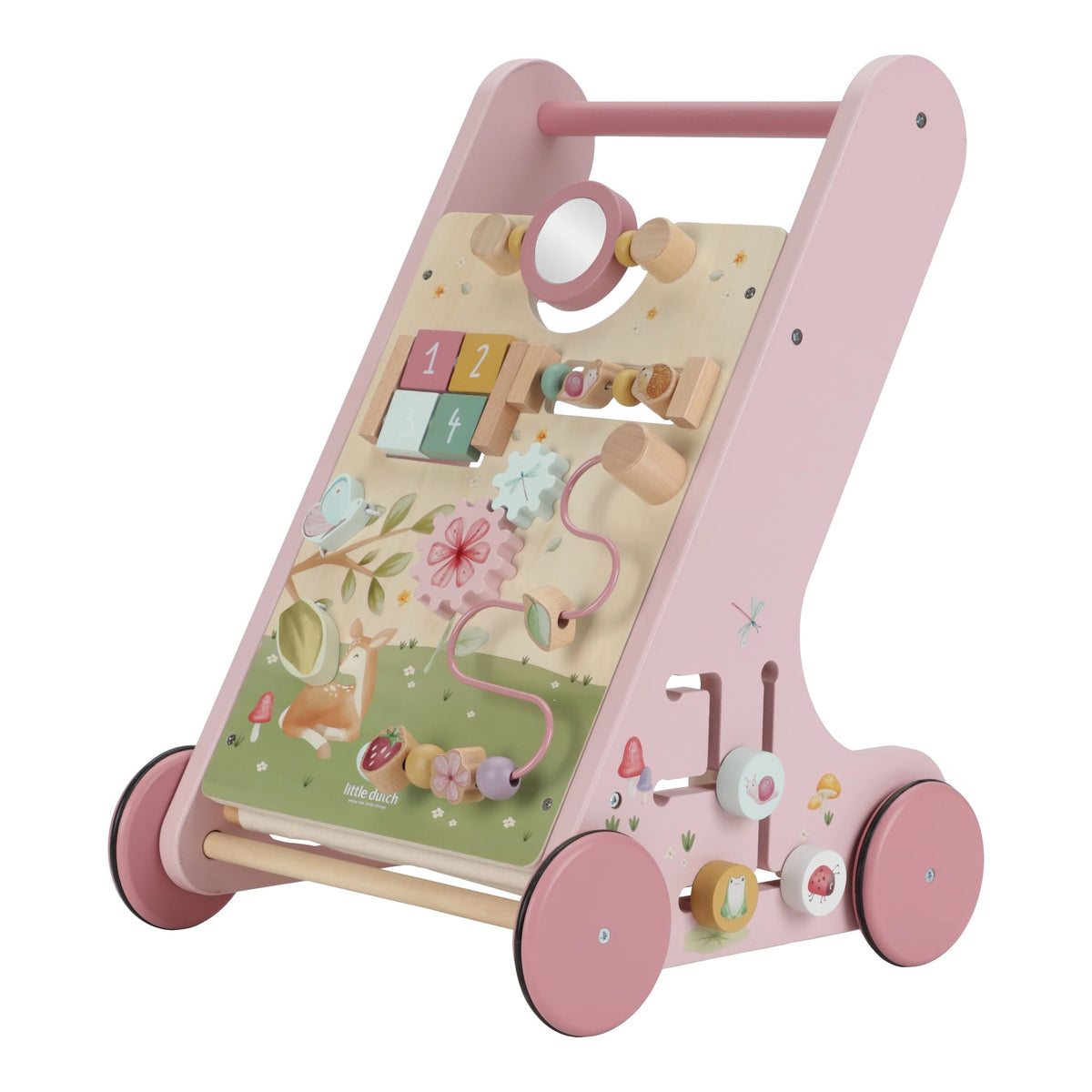 Little Dutch Baby Lauflernwagen Fairy Garden rosa