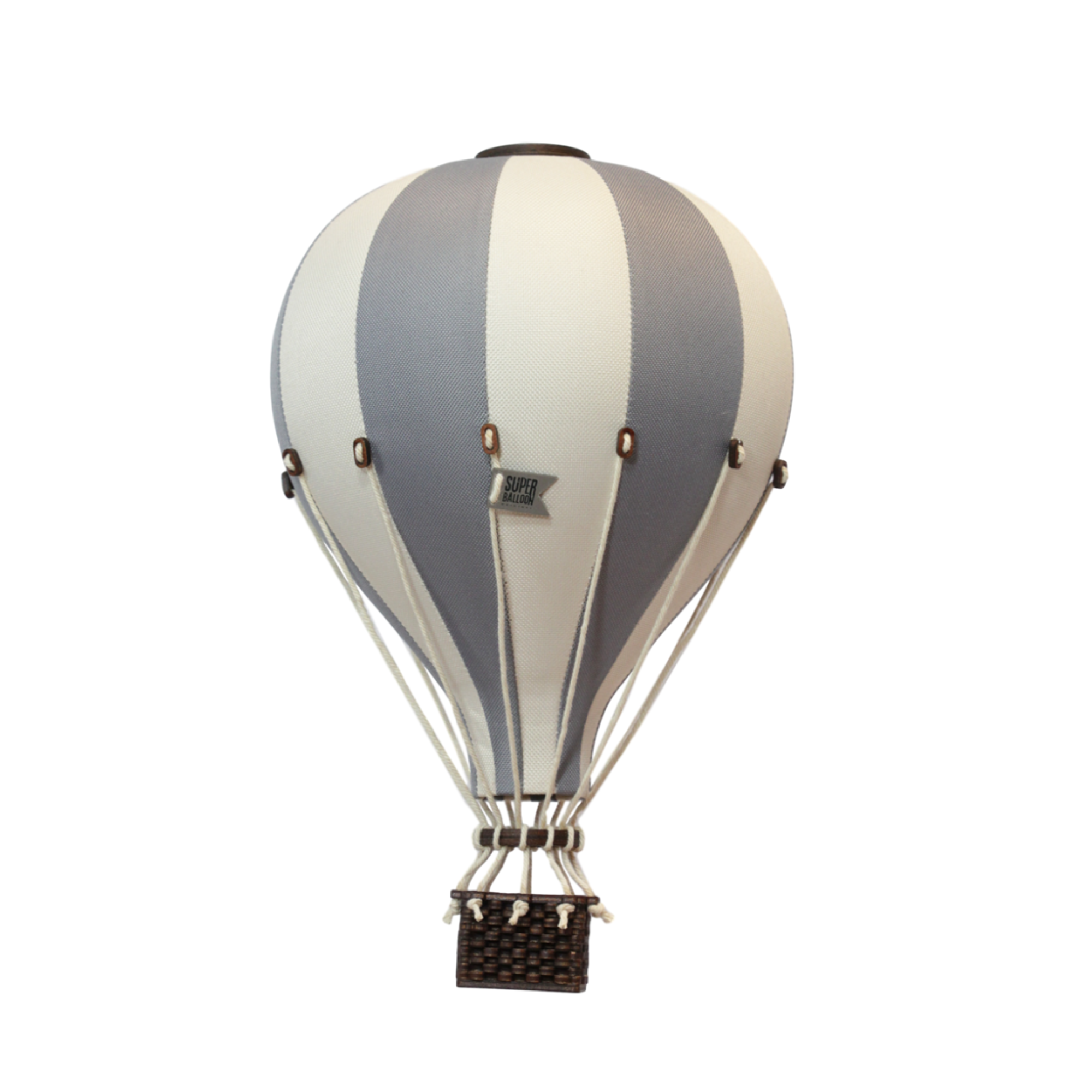 Super Balloon Heißluftballon grau / vanille