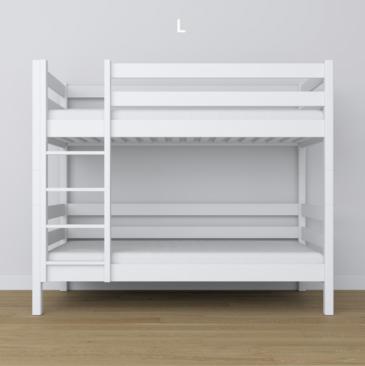 Stockbett WOODY 01 weiß