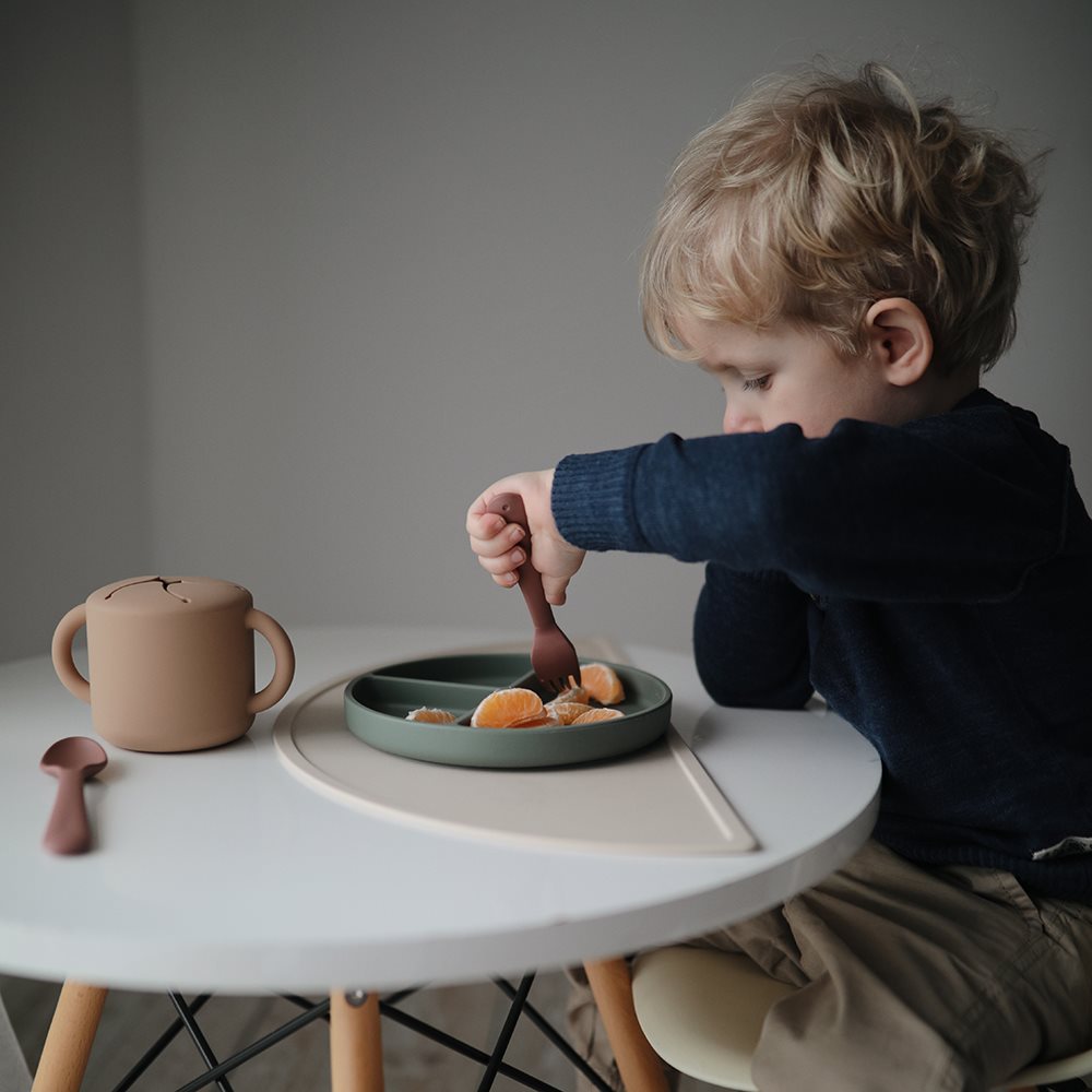 Silikon Teller mit Saugnapf dried thyme