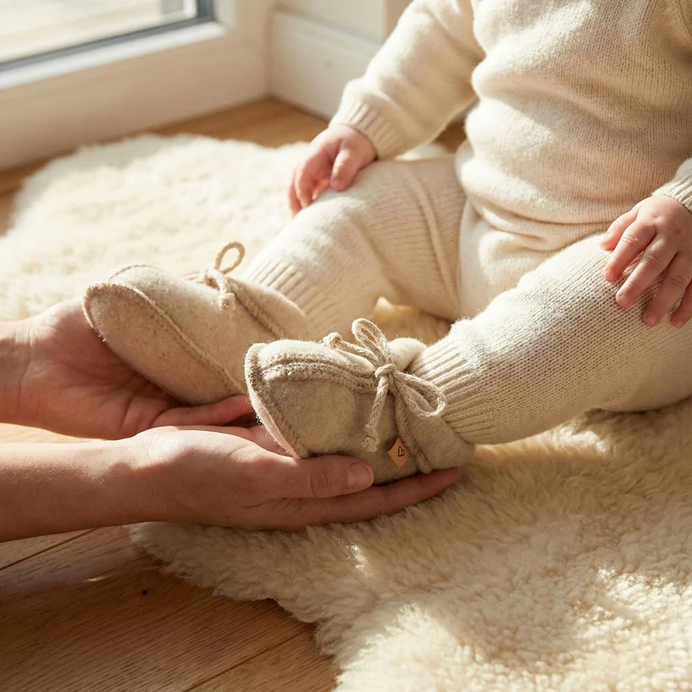 Zaffiro Handschuhe Schafwole grau 