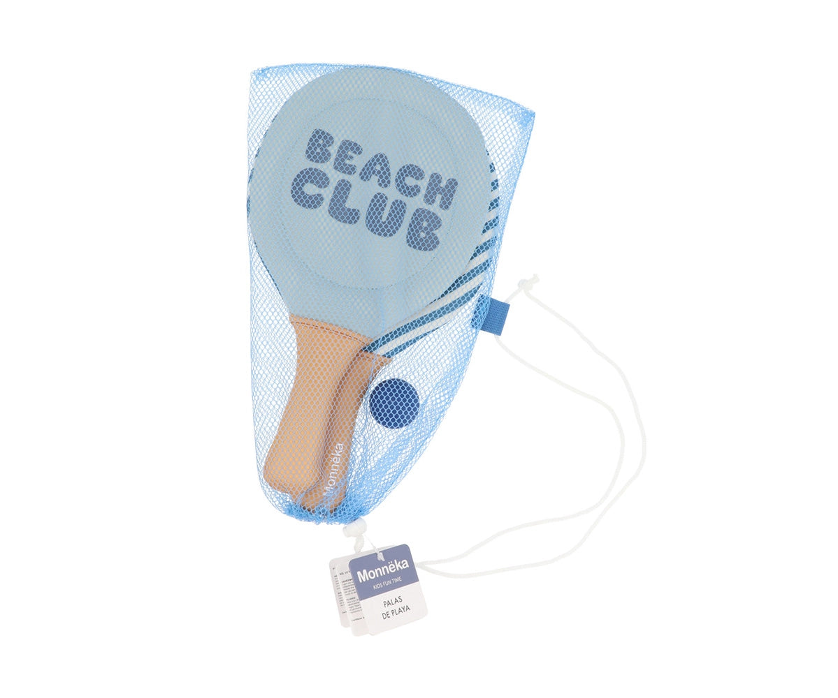 Kinder Neopren-Strandpaddel Set mit Ball blau 