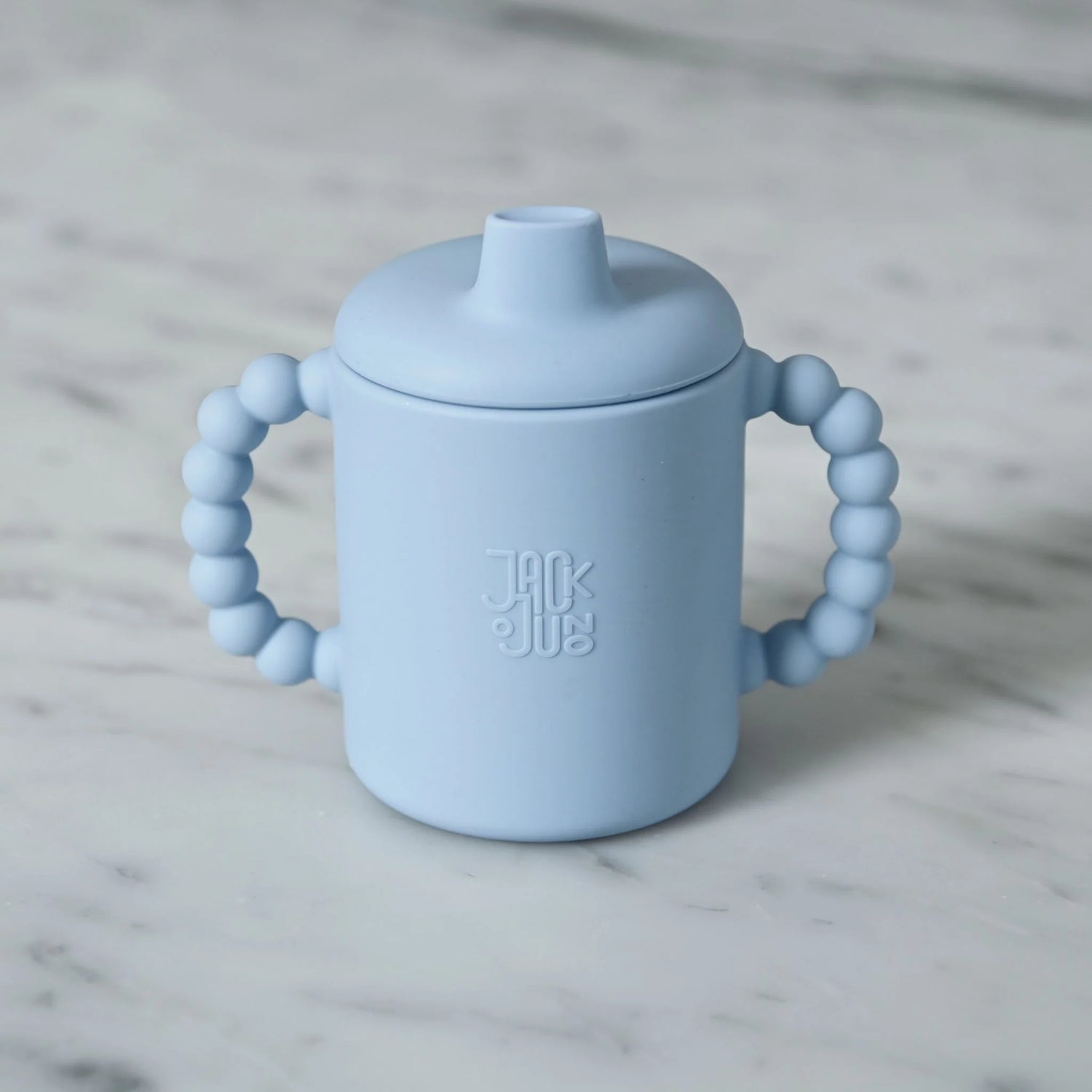 Baby Trinklernbecher Bubble blau aus Silikon von Jack o Juno
