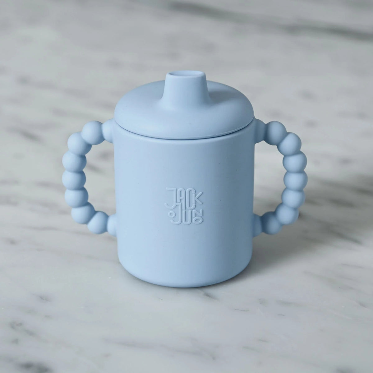 Baby Trinklernbecher Bubble blau aus Silikon von Jack o Juno