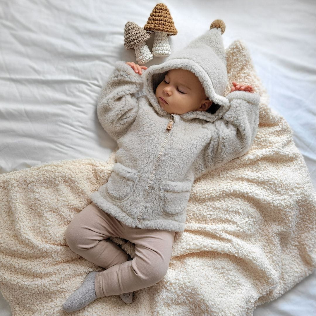 Zaffiro Wolljacke mit Kapuze &