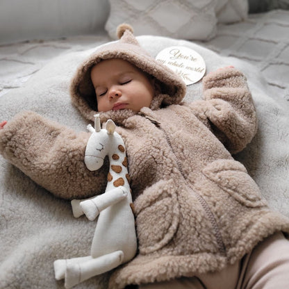 Zaffiro Wolljacke mit Kapuze &