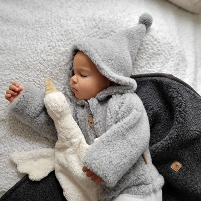 Zaffiro Wolljacke mit Kapuze &