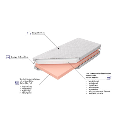Premium Babymatratze 70x140 SILVER IONIC