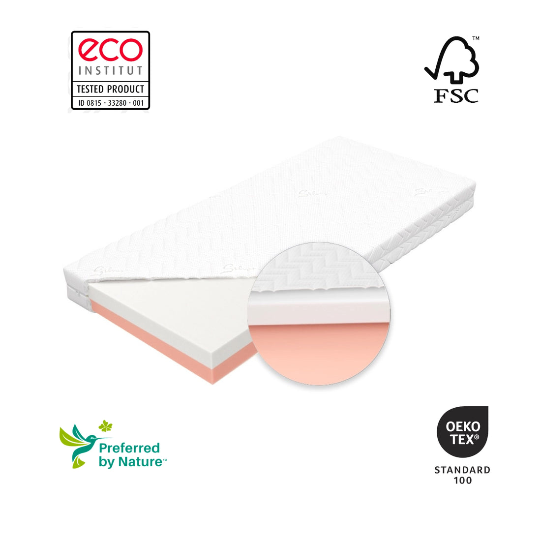 Premium Babymatratze 70x140 SILVER IONIC