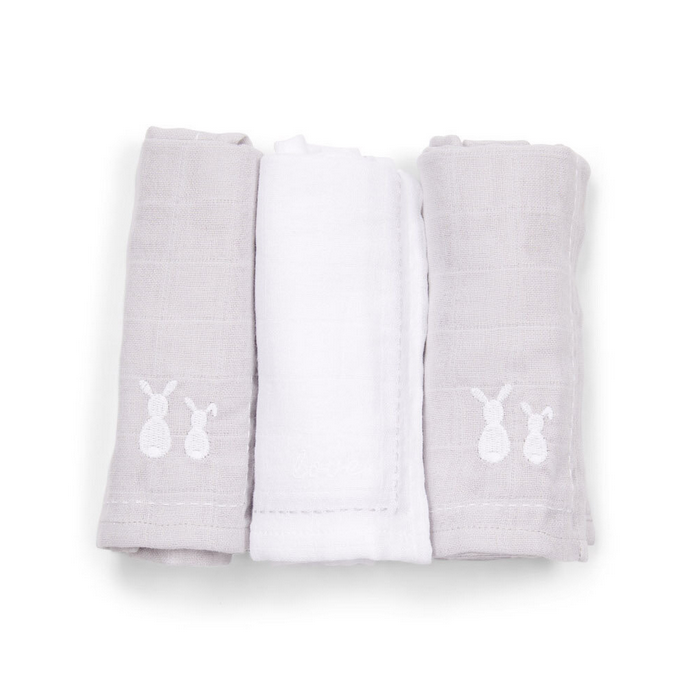 Poetree Kids Mulltücher Set Grau &amp; Weiß
