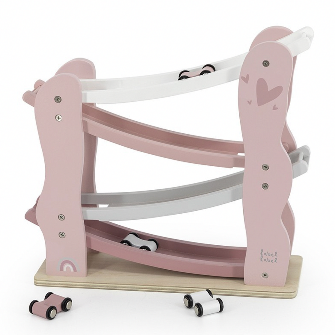 Autorutsche aus Holz rosa ab 18 Monaten