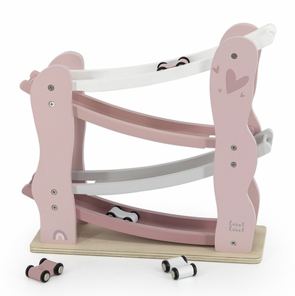 Autorutsche aus Holz rosa ab 18 Monaten