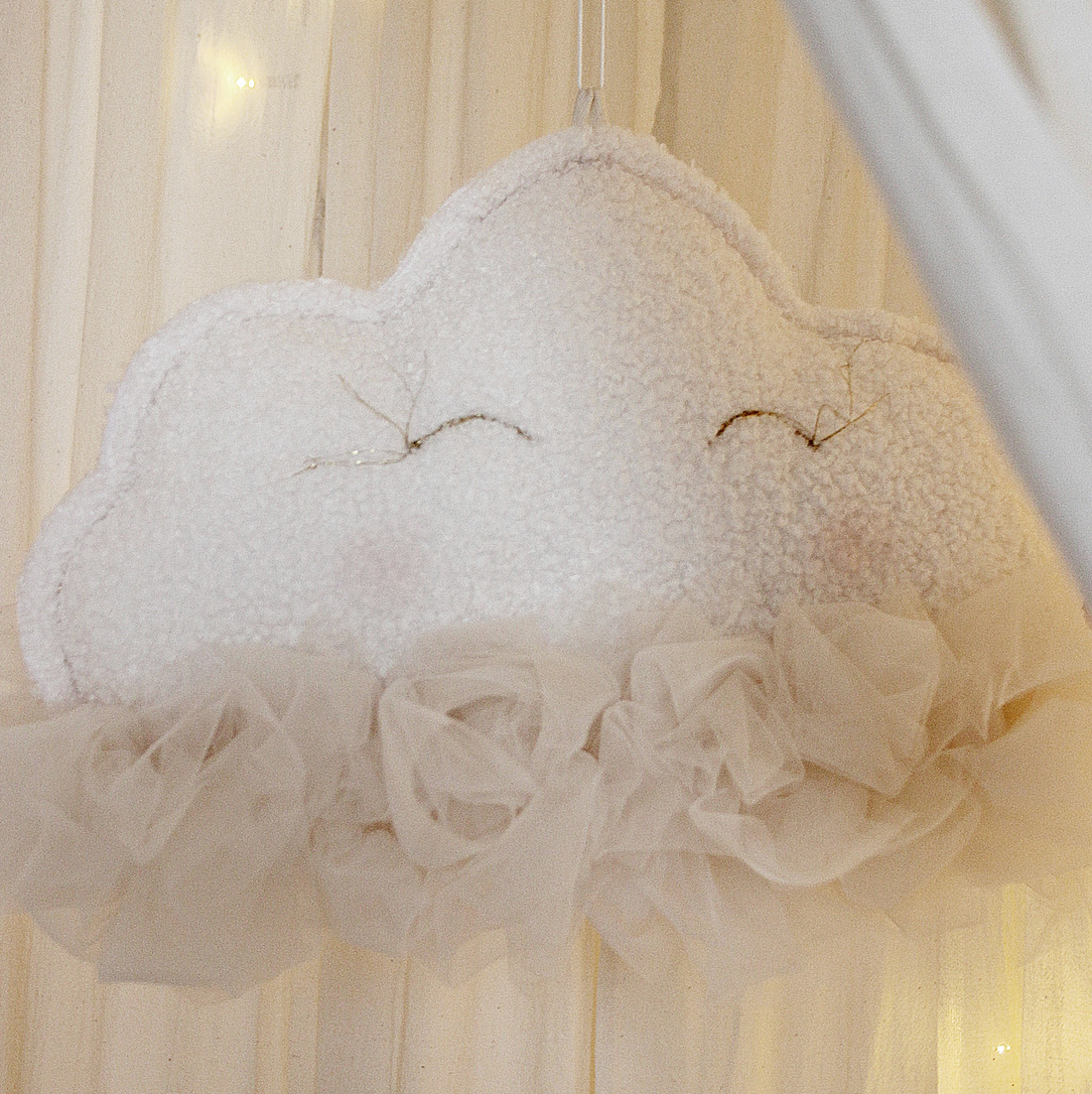 Cotton &amp; sweets Mobile Wolke vanille zum Aufhängen