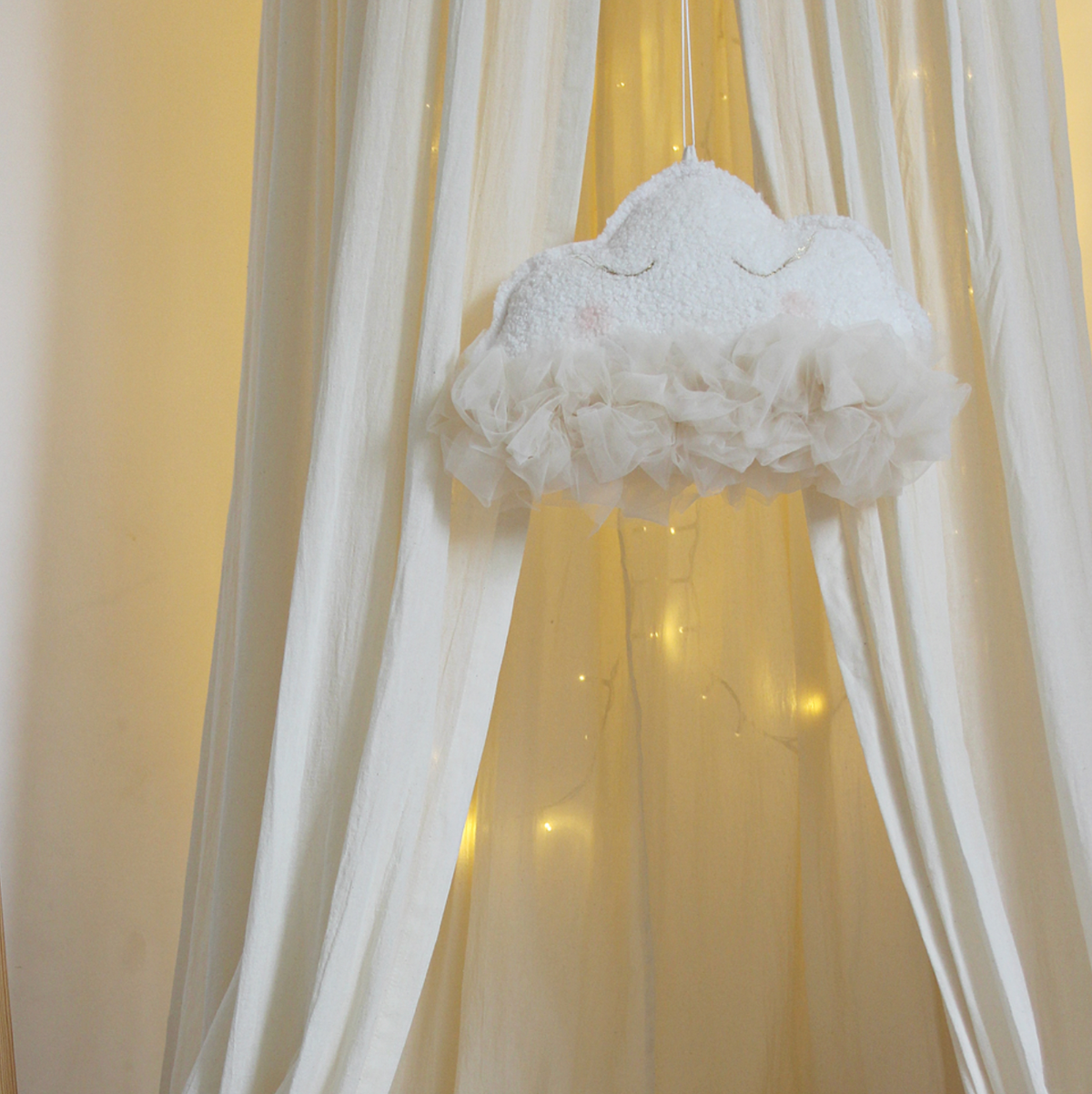 Cotton &amp; sweets Mobile Wolke vanille zum Aufhängen