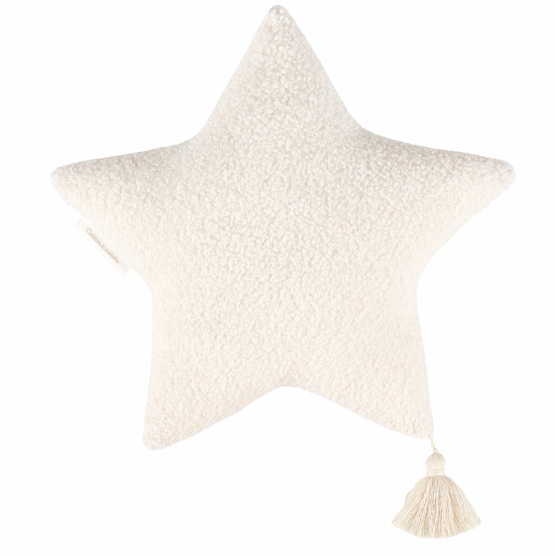 Dekokissen BOHO Boucle Stern vanille