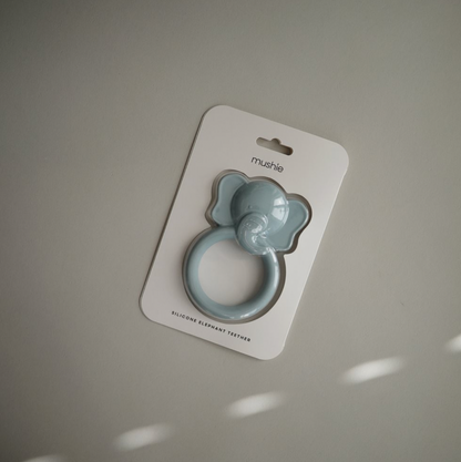 Mushie Beißring Greifling Elefant cloud blau