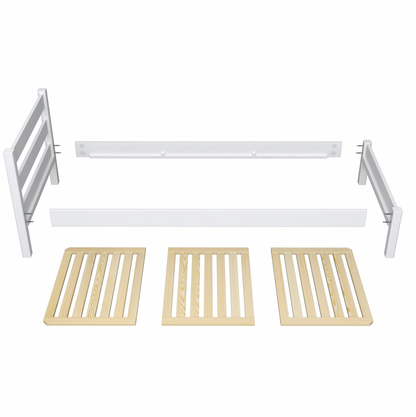 Kinderbett BASIC aus Holz 90x200 weiß