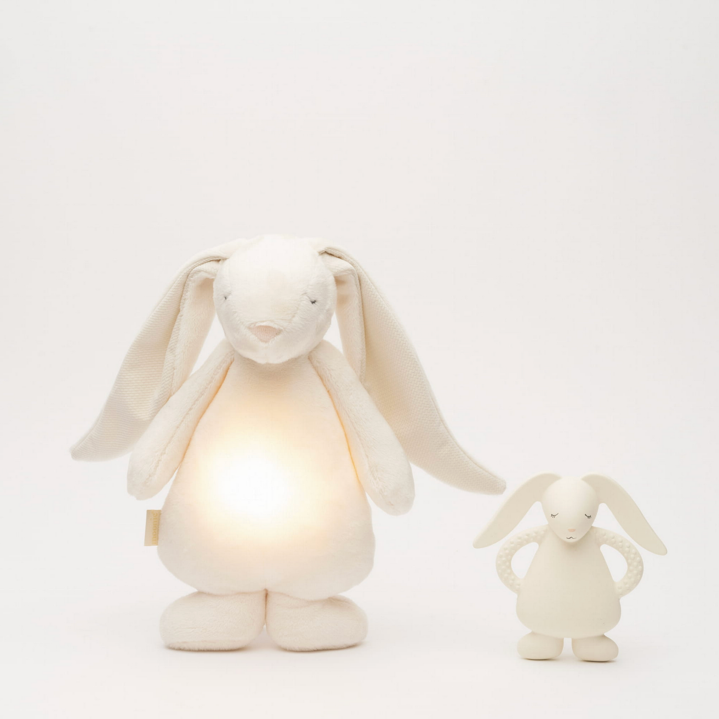 Moonie Beißring &amp; Greifling Hase aus Naturkautschuk - cream