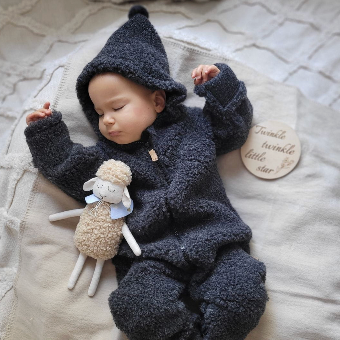 Zaffiro Baby Overall mit Kapuze &