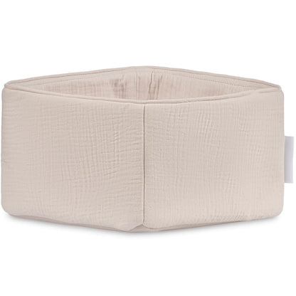 Stoffkorb aus Musselin beige