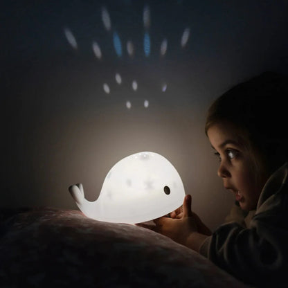 Nachtlicht Moby Wal mit Projektor von Flow Amsterdam 