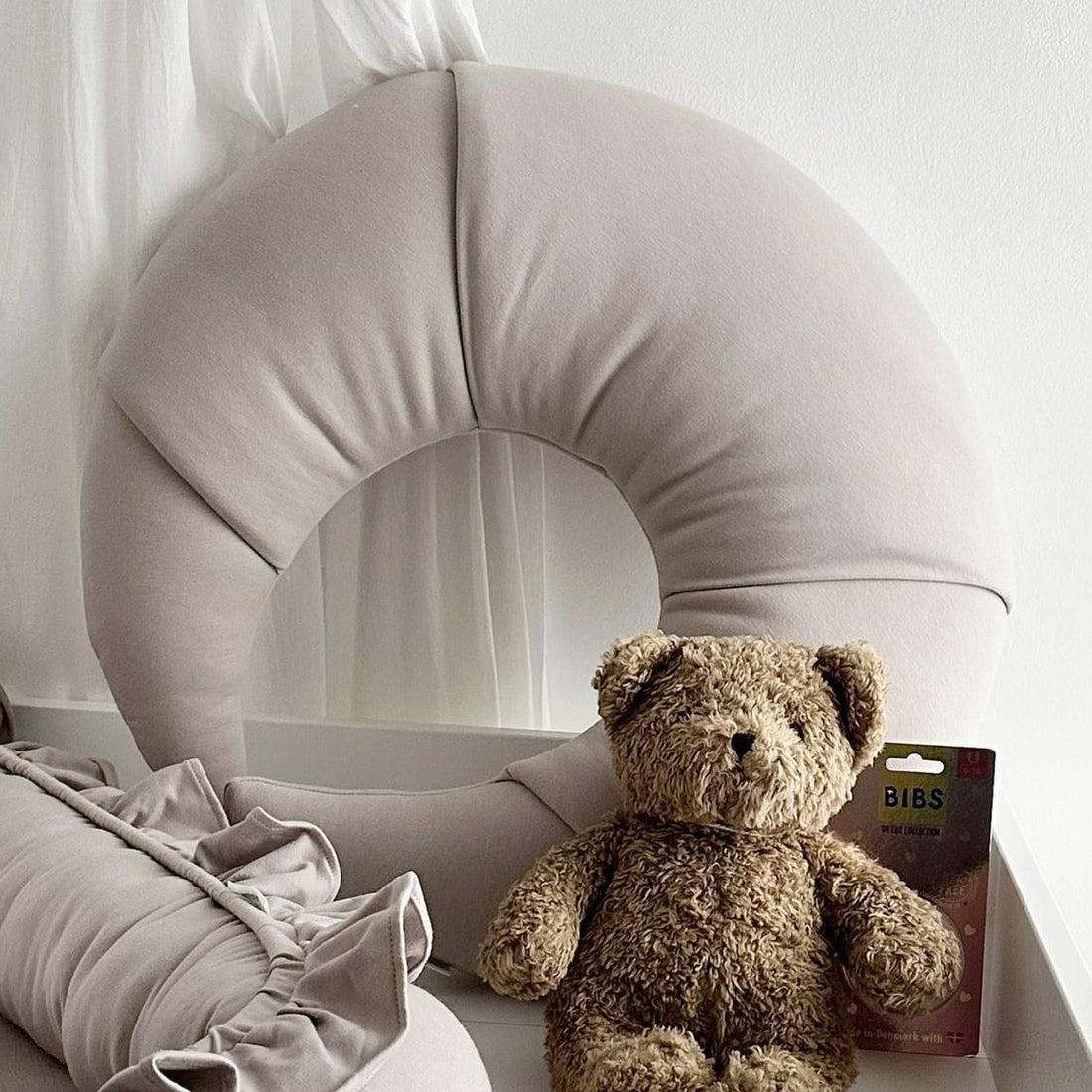 Cotton &amp; Sweets Stillkissen Croissant dunkelbeige