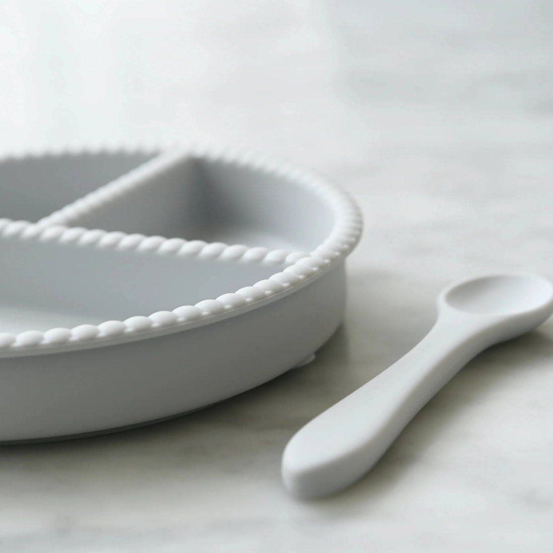 Baby Dining-Set Bubble hellgrau