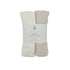 Pucktuch 2er Set aus Bambus Mulltuch beige off white 75x75 cm 