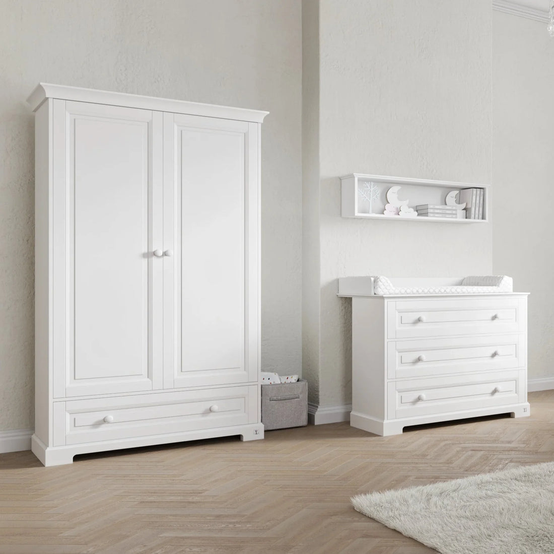 LUI e LEI Schrank ROYAL 2-türig weiß