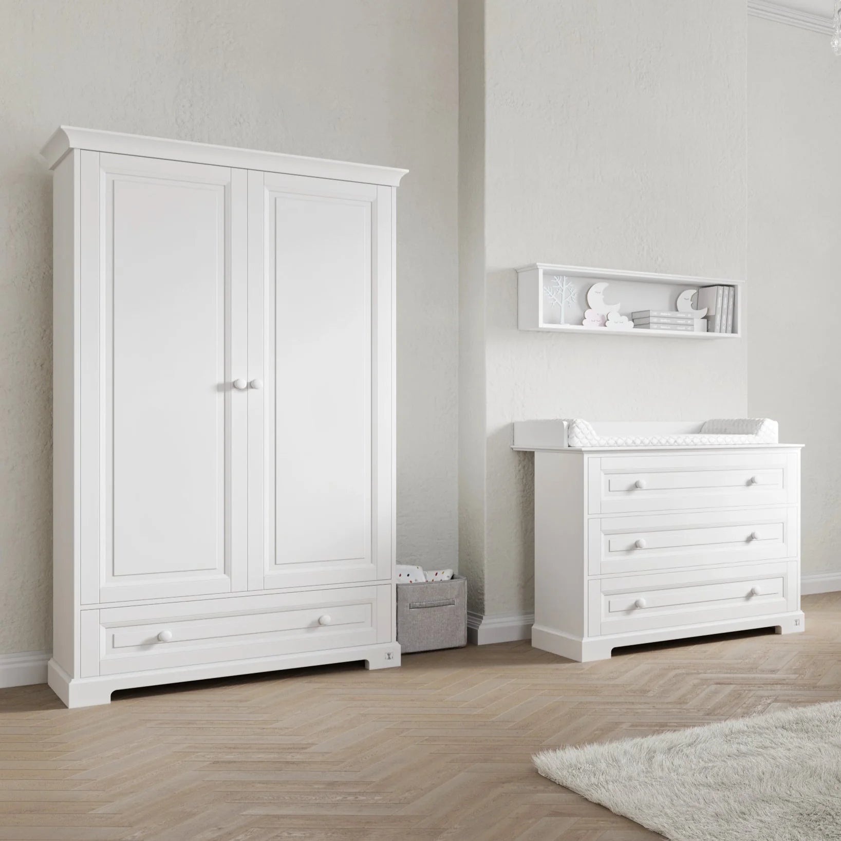 LUI e LEI Schrank ROYAL 2-türig weiß