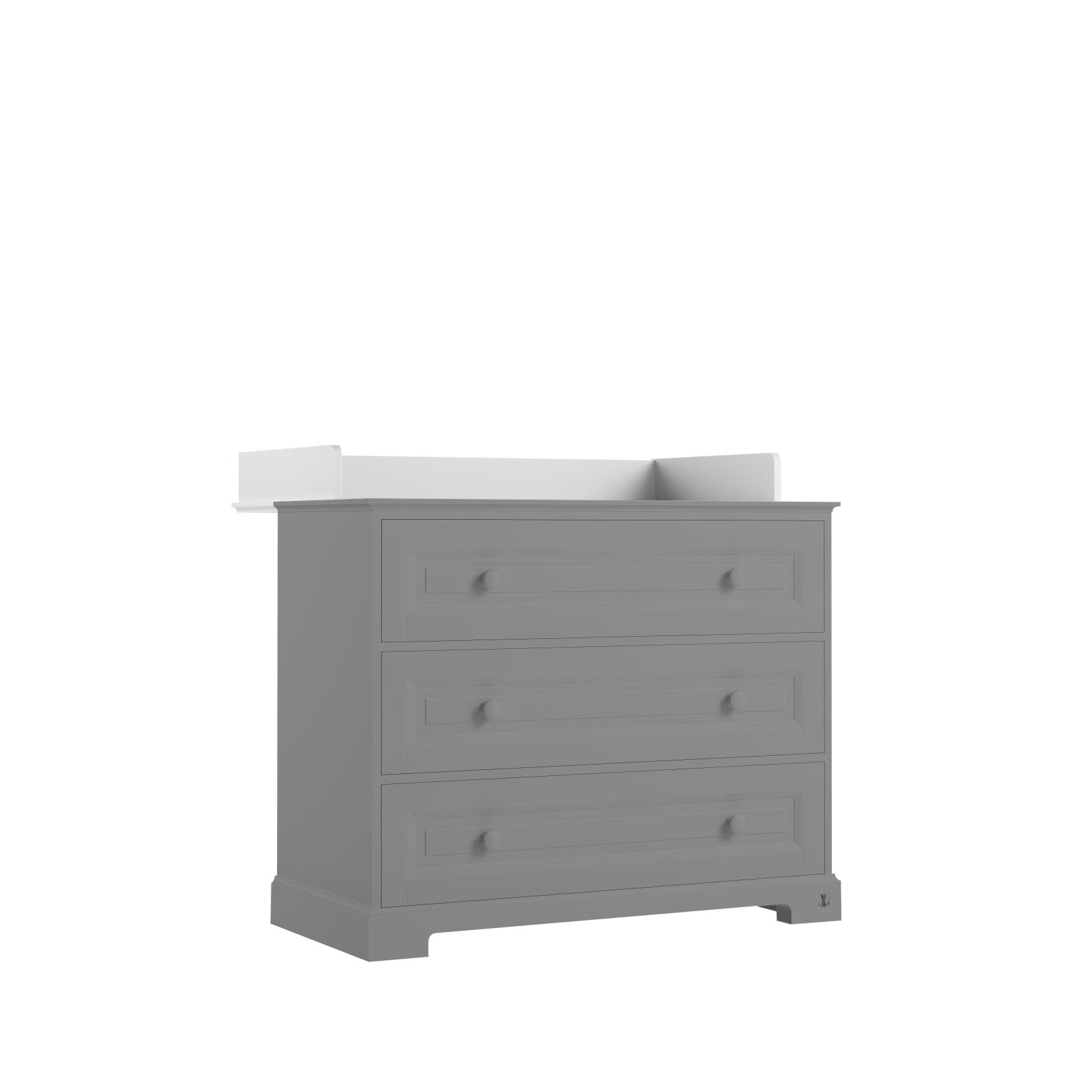 LUI e LEI Wickelaufsatz für Kommode ROYAL 1-1-1 weiß