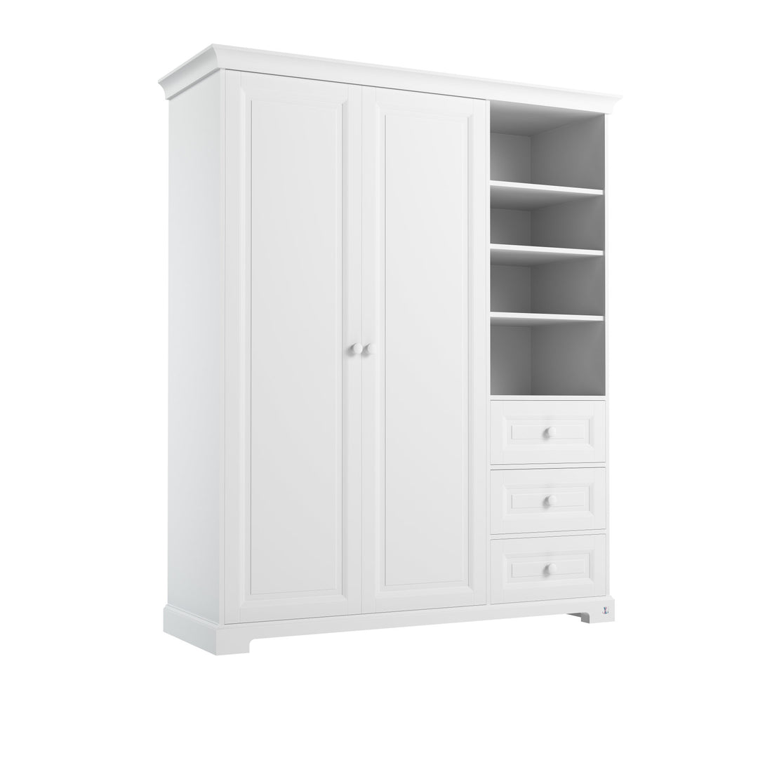 LUI e LEI  Schrank ROYAL mit Regal und 3 Schubladen