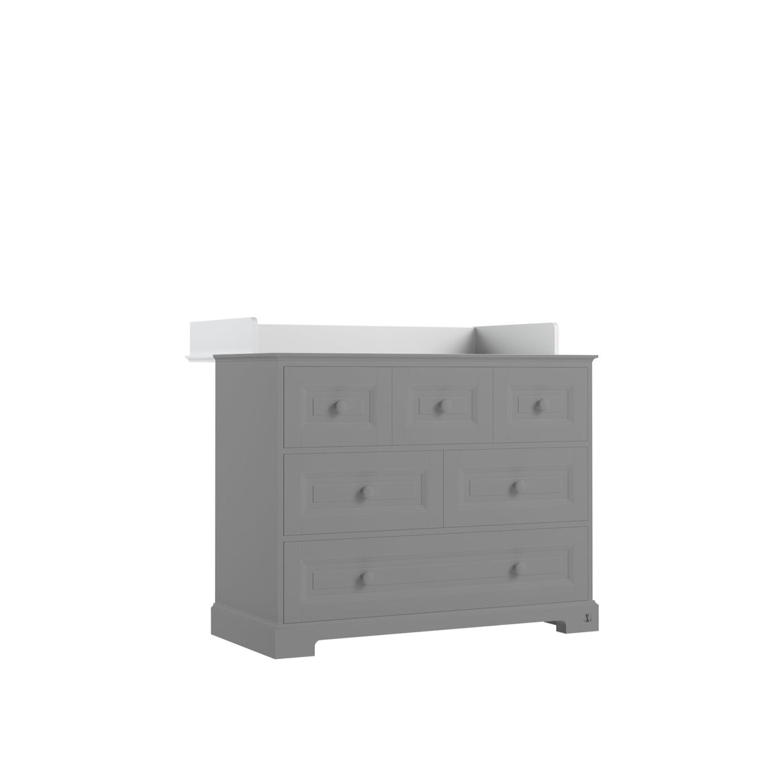 LUI e LEI Wickelaufsatz für Kommode ROYAL 3-2-1 weiß