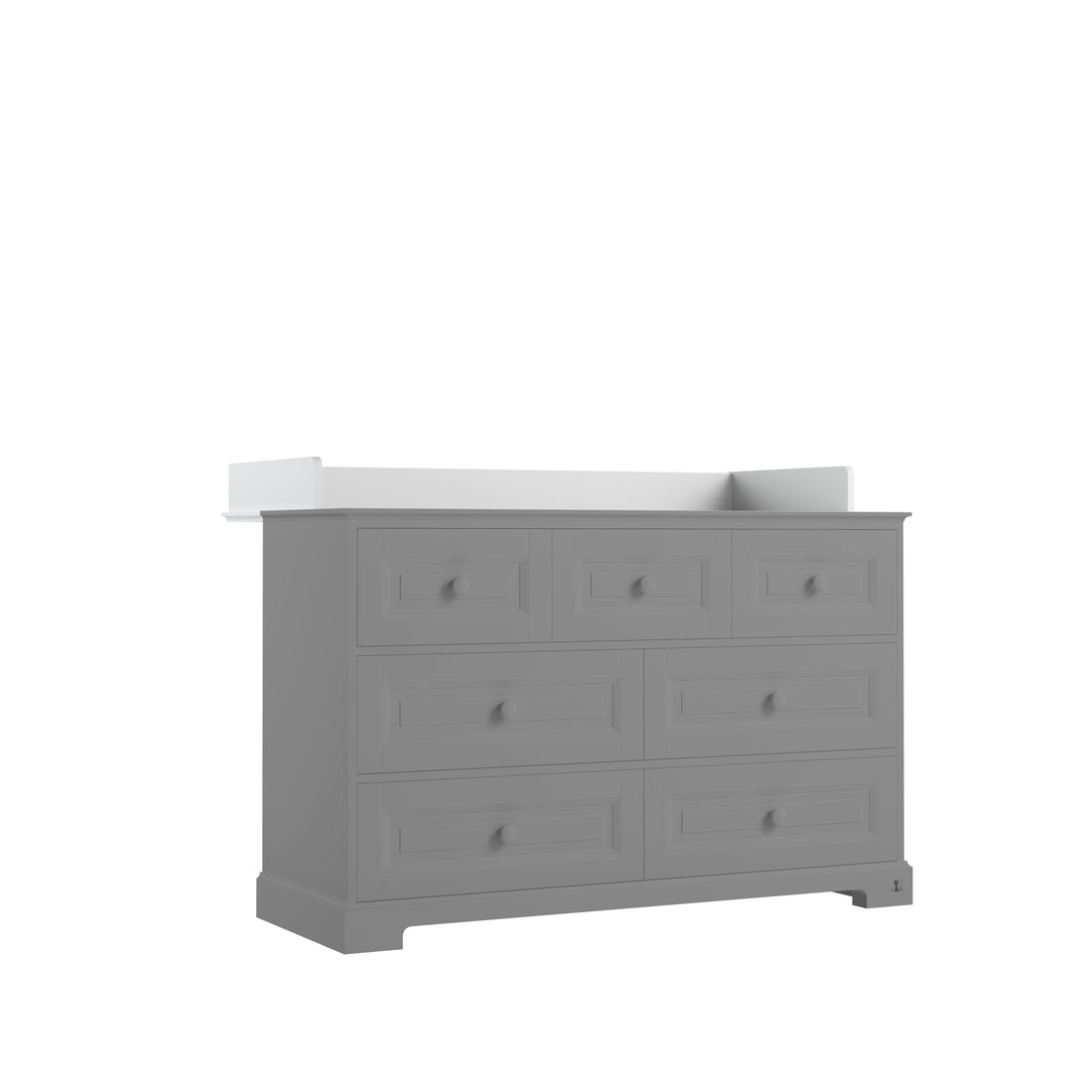 LUI e LEI Wickelaufsatz für Kommode ROYAL 3-2-2 weiß