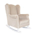 Schaukelsessel Ohrensessel Stillsessel  zum Schaukeln beige 