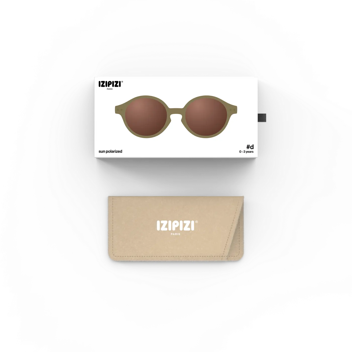Izipizi Baby Sonnenbrille 0-3 Jahre - Glossy Khaki