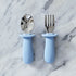 Baby Besteck Set aus Edelstahl und Silikon blau von Jack o Juno