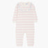 Livly Baby Strick-Overall gestreift rosa cream