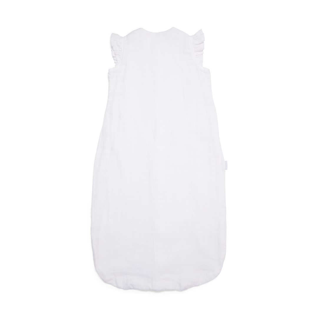 Sommer Schlafsack mit Rüschen weiß 90 cm