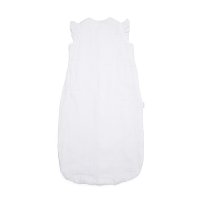 Sommer Schlafsack mit Rüschen weiß 90 cm