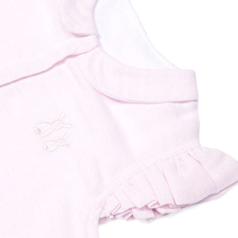 Sommer Schlafsack mit Rüschen rosa 90 cm