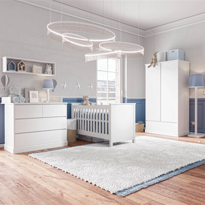 LUI e LEI 4 in 1 Babybett PRESTIGE 70x140 weiß inkl. Umbauset